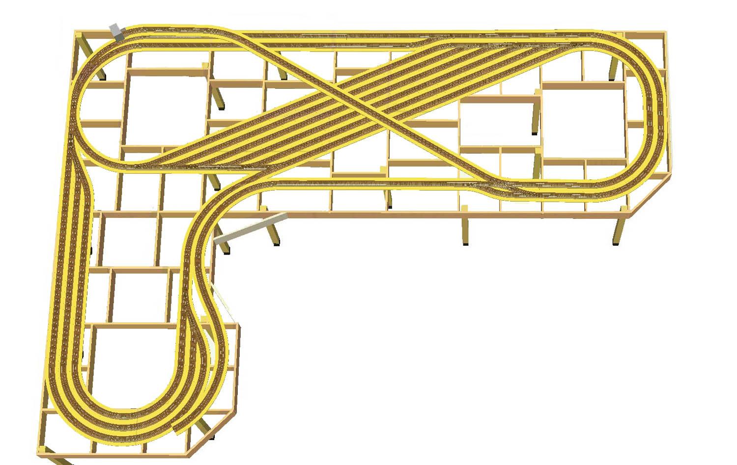 GP5-0100 C-Gleisplan Rangierheim 430x310x140